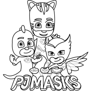Aventuras dos PJ Masks para Colorir