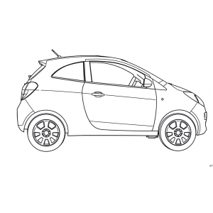 Aventuras em Quatro Rodas: Carro para Colorir