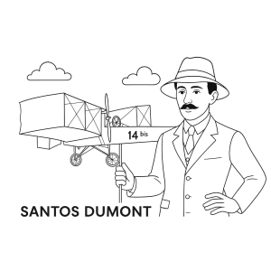 Aventuras de Santos Dumont com o 14 Bis