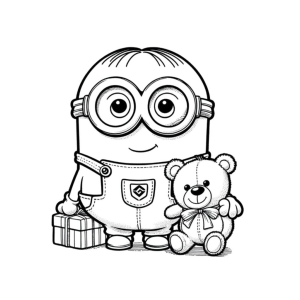 Aventureiro Minion e seu Urso Fofinho