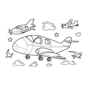 Aviões Encantadores no Céu