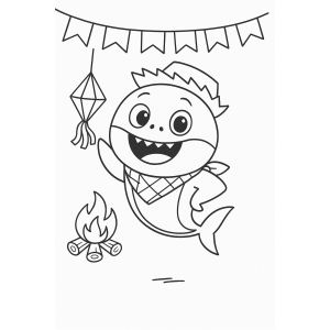 Baby Shark Alegre na Festa Junina