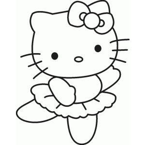 Bailarina Hello Kitty encanta com graça