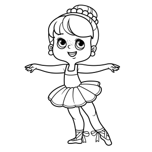 Bailarina Pronta para a Dança