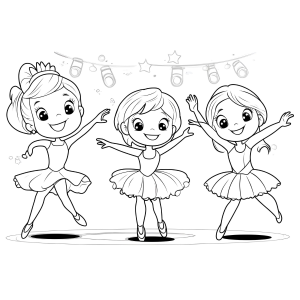 Bailarinas Brilhantes no Palco