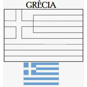 Colorindo a Bandeira da Grécia