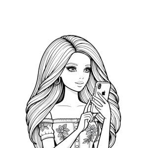 Barbie Moderna com Smartphone