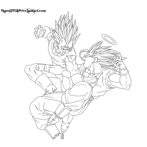 Batalha Épica: Goku e Vegeta em Ação
