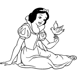 Bela Princesa e seu Amigo Pássaro