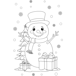 Boneco de Neve Festivo