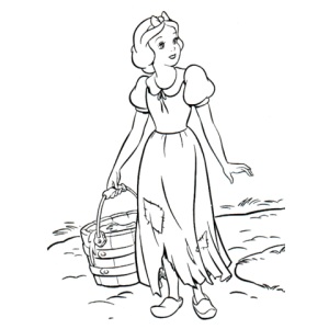 A Beleza de Branca de Neve para Colorir