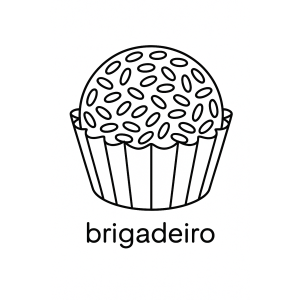 Delicioso Brigadeiro para Colorir