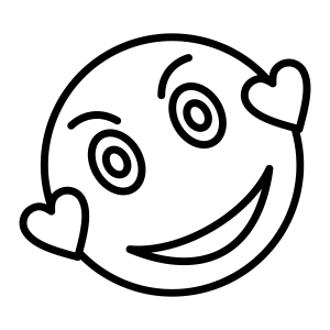 Brilho dos Emojis Apaixonados