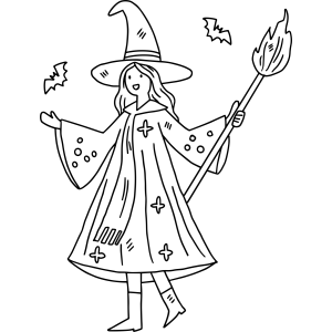 Bruxinha Encantada no Halloween