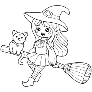 Aventureira Bruxinha e Seu Gato Encantado