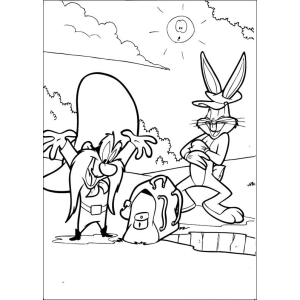 Bugs Bunny e Yosemite Sam em Ação