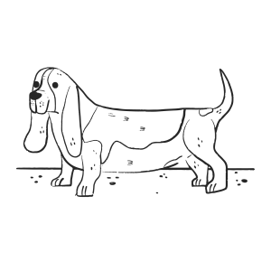 Cachorrinho Cativante em Branco e Preto