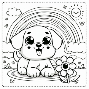 Cachorrinho e o Arco-Íris Encantado