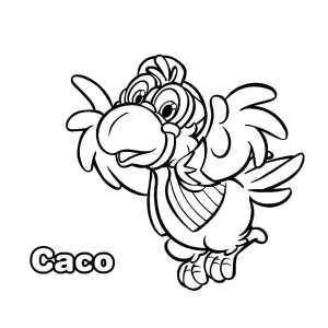 Caco em Ação: Pinte Com Alegria!