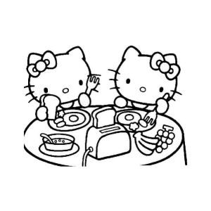 Café da Manhã com Hello Kitty e Amigos