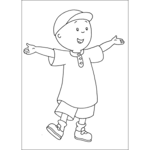 A Alegria de Caillou para Colorir