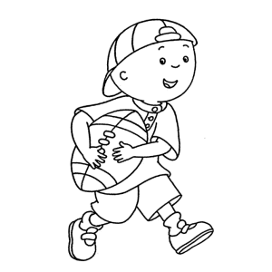 Caillou Jogando Basquete