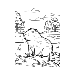 Capivara no Bosque Encantado