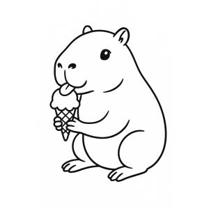 Capivara Delícia de Sorvete