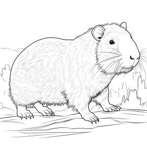 Capivara em seu Habitat Natural