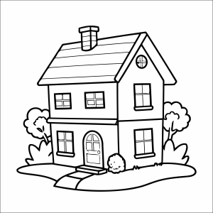 Casa Encantada para Colorir