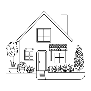 Casa Encantada para Colorir