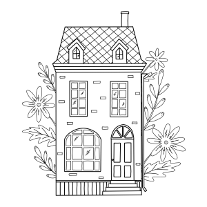 Casa Encantada para Colorir