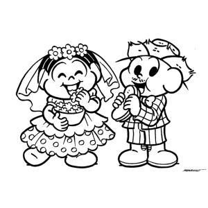 Casamento Divertido com Mônica e Cebolinha