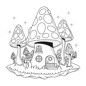 Casinha Encantada no Bosque dos Cogumelos