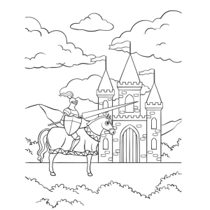 Cavaleiro e Castelo Medieval