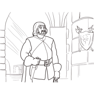 Cavaleiro Medieval Pronto para a Aventura