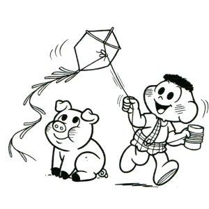 Cascão e Porco em Aventura com Pipa
