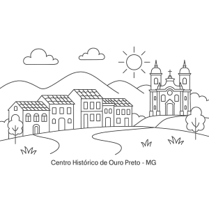 Cena Encantadora no Centro Histórico de Ouro Preto