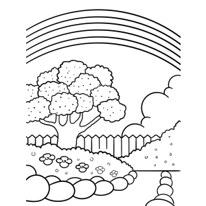 Cenário de Jardim Encantado