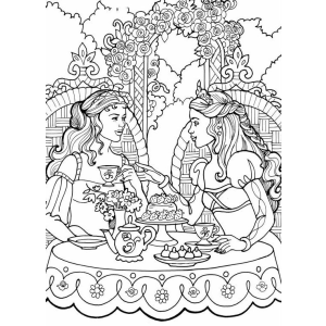 Chá das Princesas no Jardim Encantado