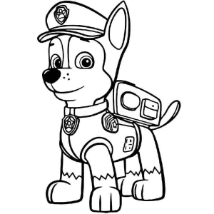 Chase em Ação: Pronto para Colorir