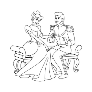 Cinderela e o Príncipe Encantado em um Momento de Magia