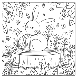 Coelhinho Encantado no Jardim