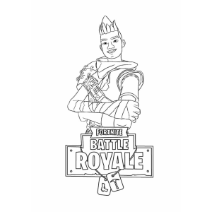 Colore o Herói do Fortnite Battle Royale
