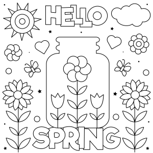 Colorindo a Alegria da Primavera