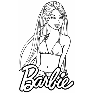 Colorindo a Barbie na Praia
