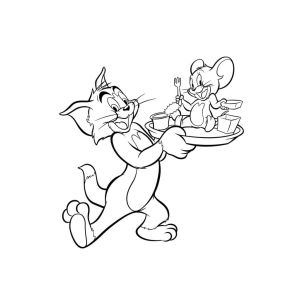 Colorindo a Dupla Dinâmica: Tom e Jerry
