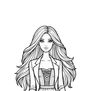Colorindo a Elegância da Barbie