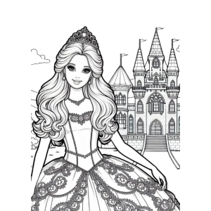 Colorindo a Elegância de uma Princesa Icônica