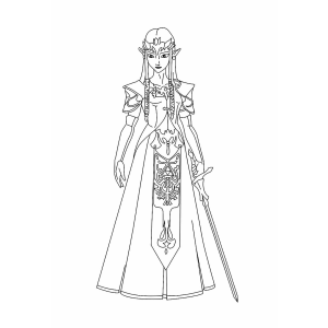 Colorindo a Elegância de Zelda